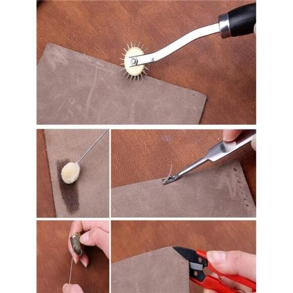 Leather Working Tools Leather Craft Kit Leather Sewing Tools - Picture 6 of 7